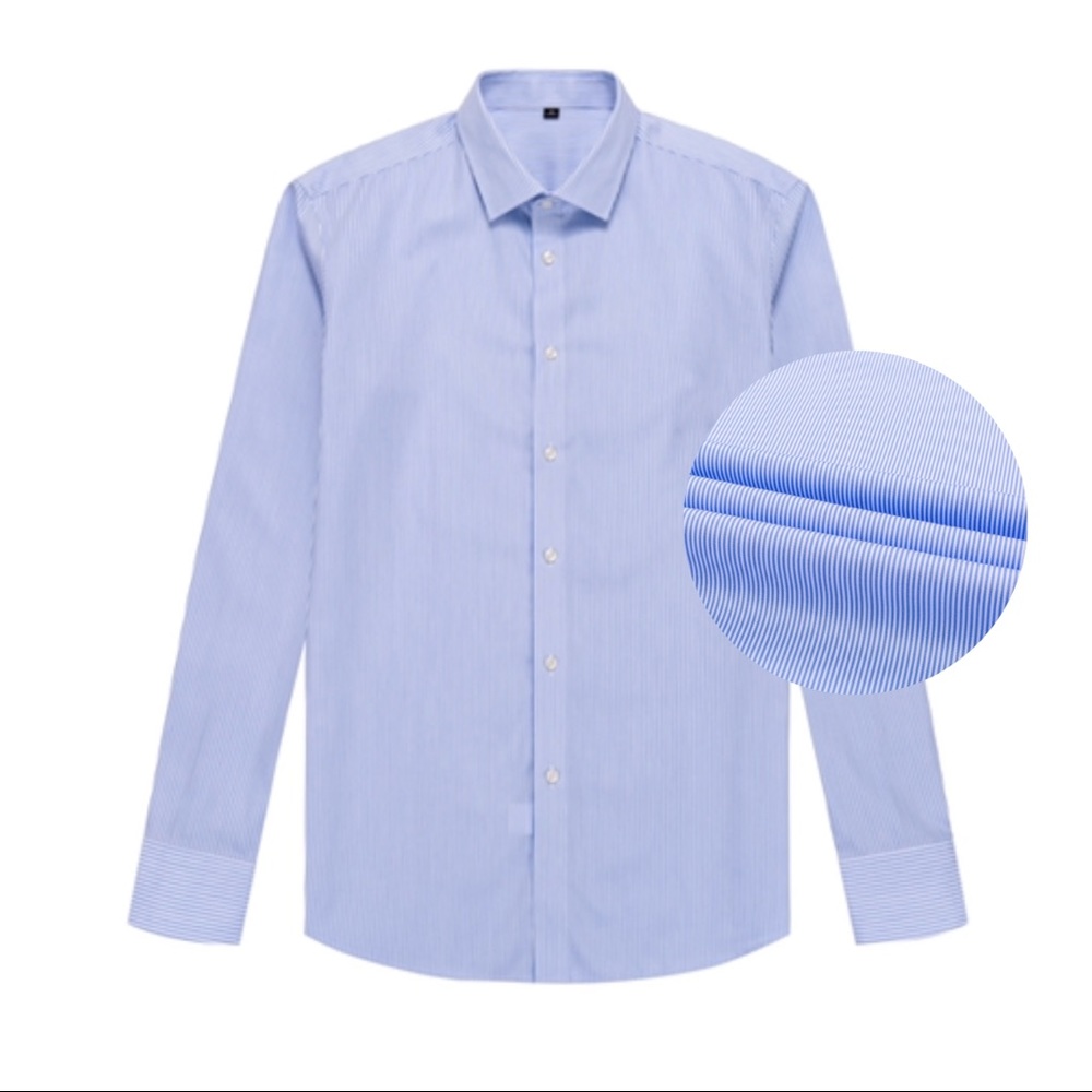 ✔️ Men’s blue stripe button down shirt (slim cut)